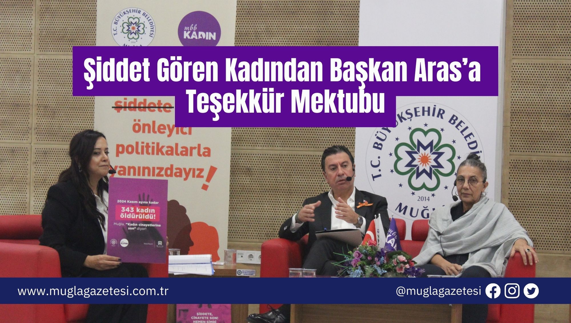 Şiddet Gören Kadından Başkan Aras’a  Teşekkür Mektubu