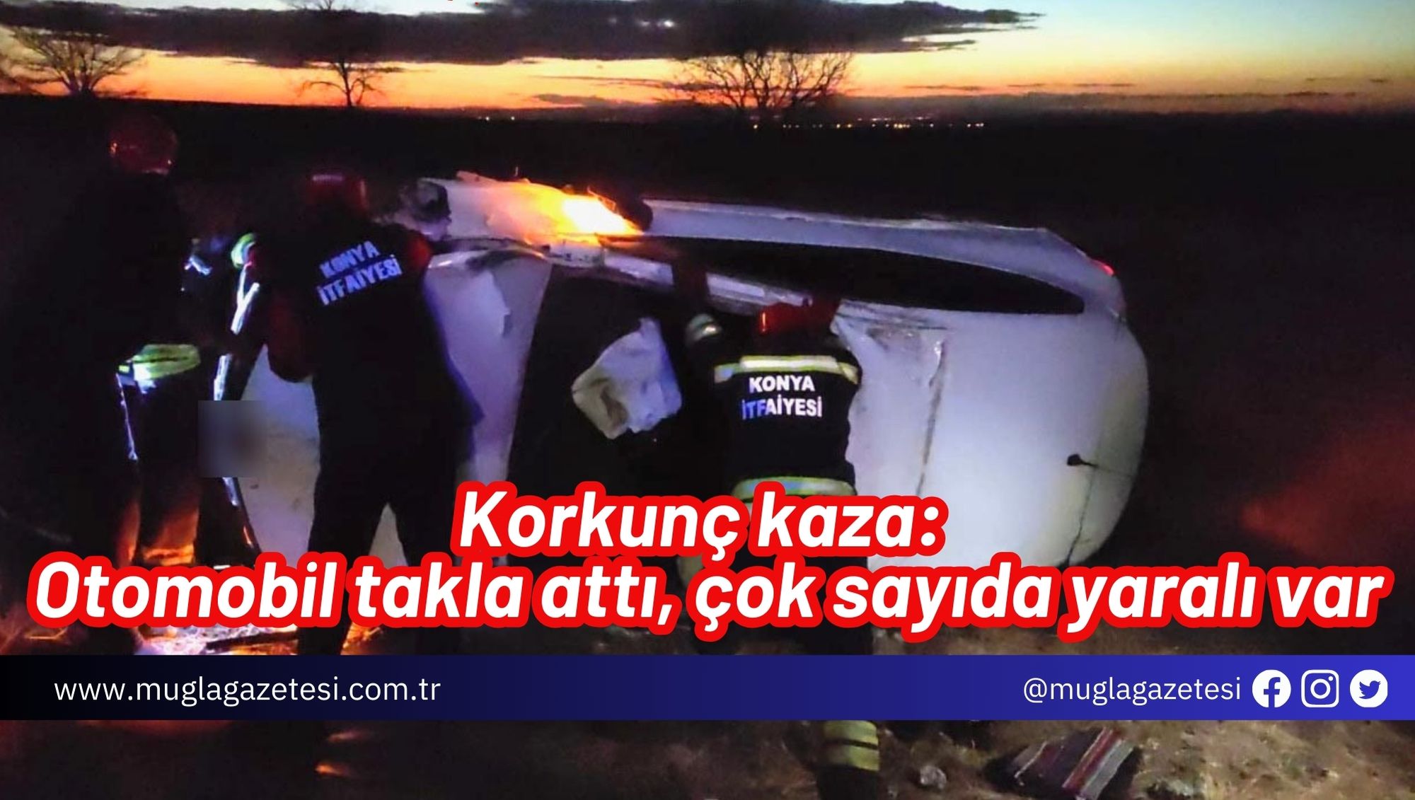 Korkunç kaza: Otomobil takla attı, çok sayıda yaralı var