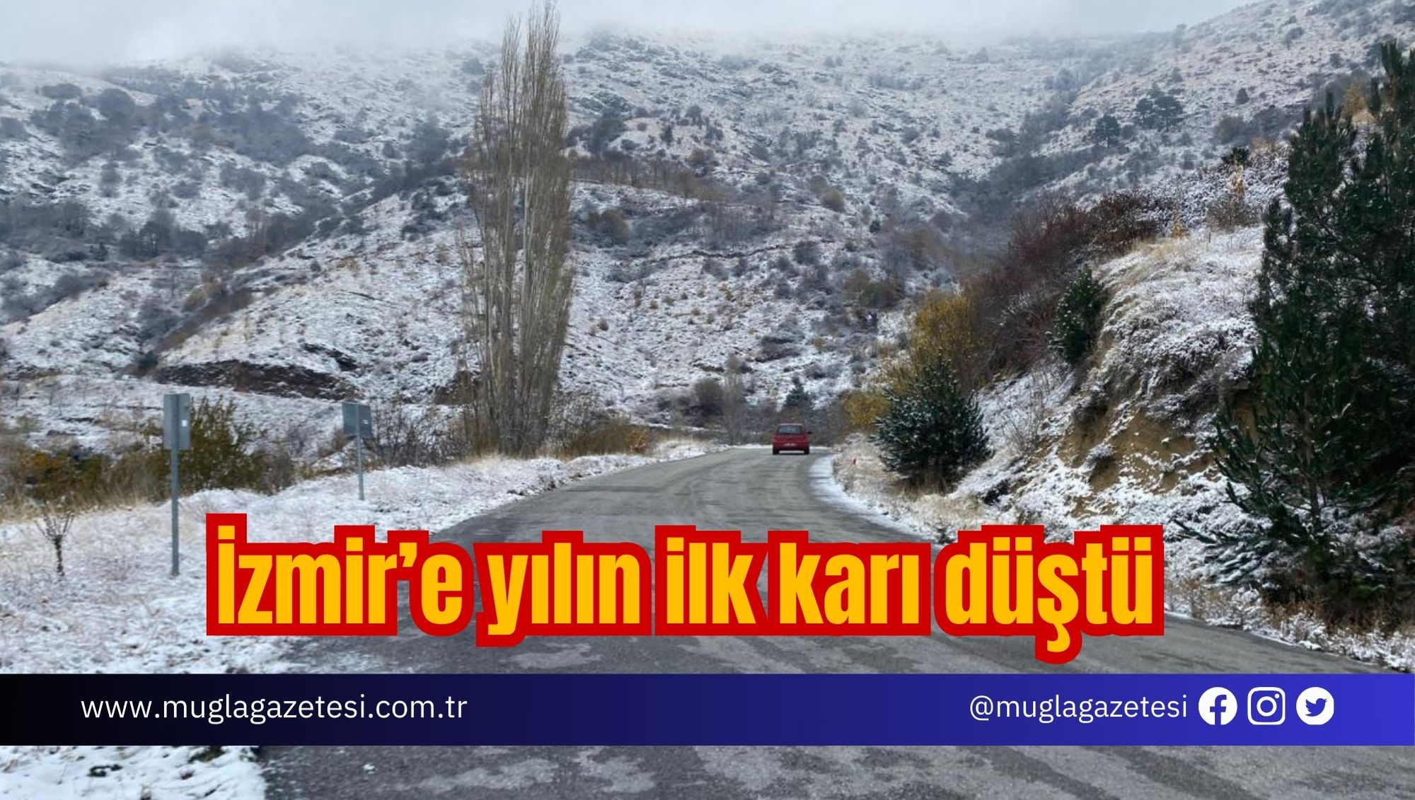 İzmir’e yılın ilk karı düştü