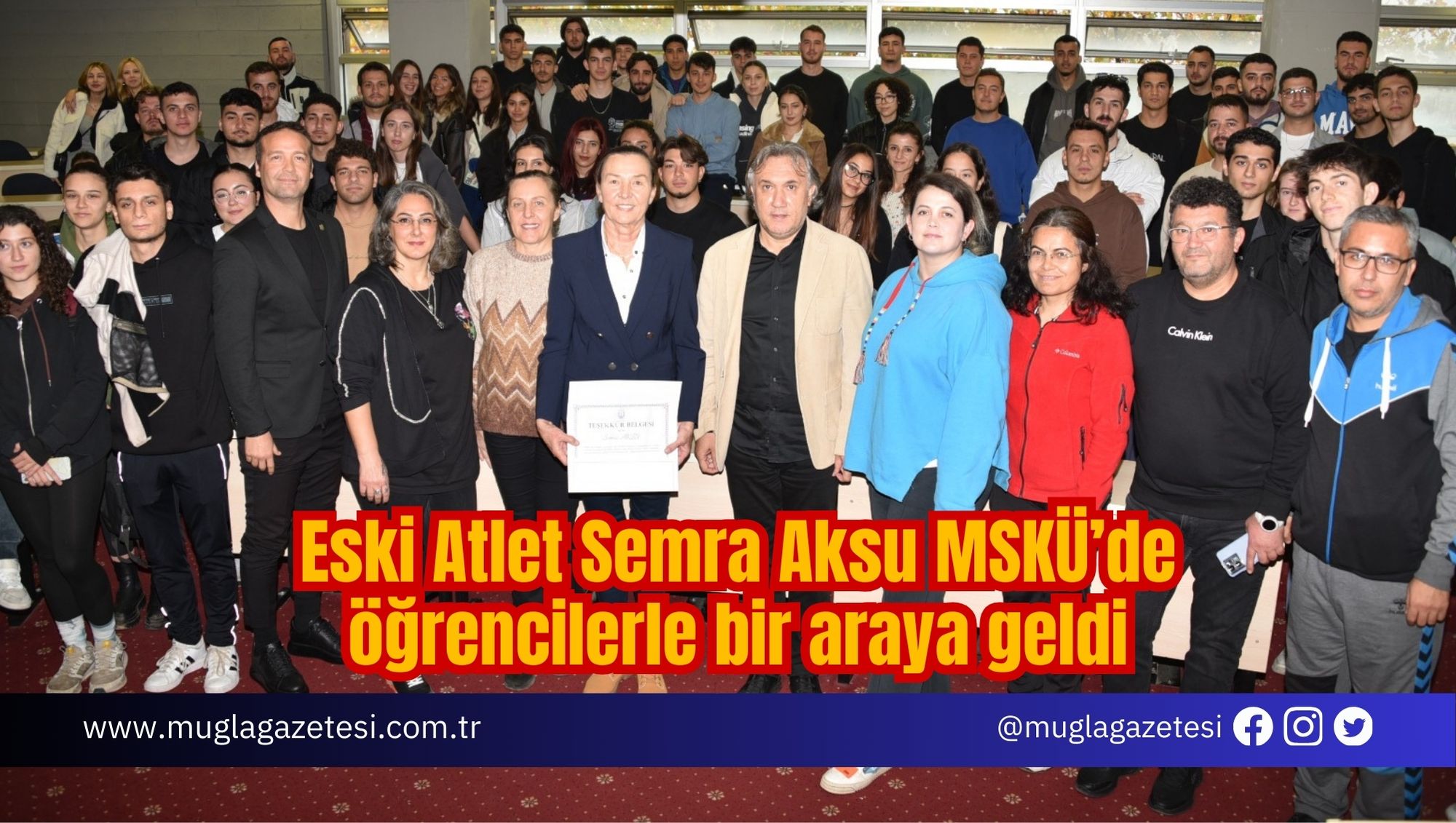 Eski Atlet Semra Aksu MSKÜ’de öğrencilerle bir araya geldi