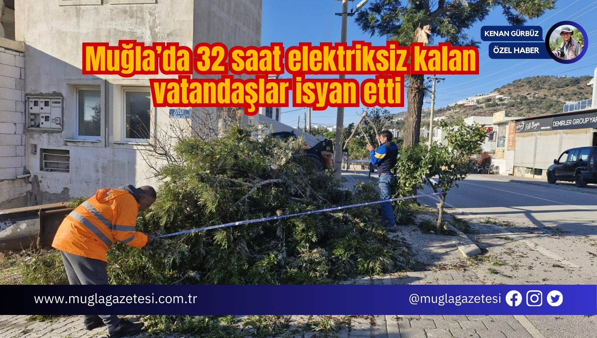 Muğla’da 32 saat elektriksiz kalan vatandaşlar isyan etti