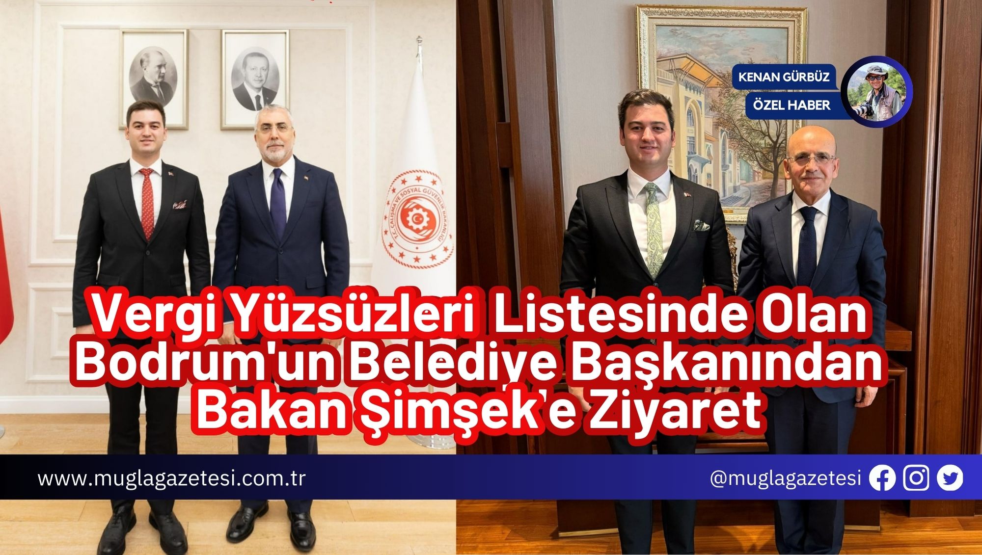 Bodrum'un Belediye Başkanından Bakan Şimşek'e Ziyaret