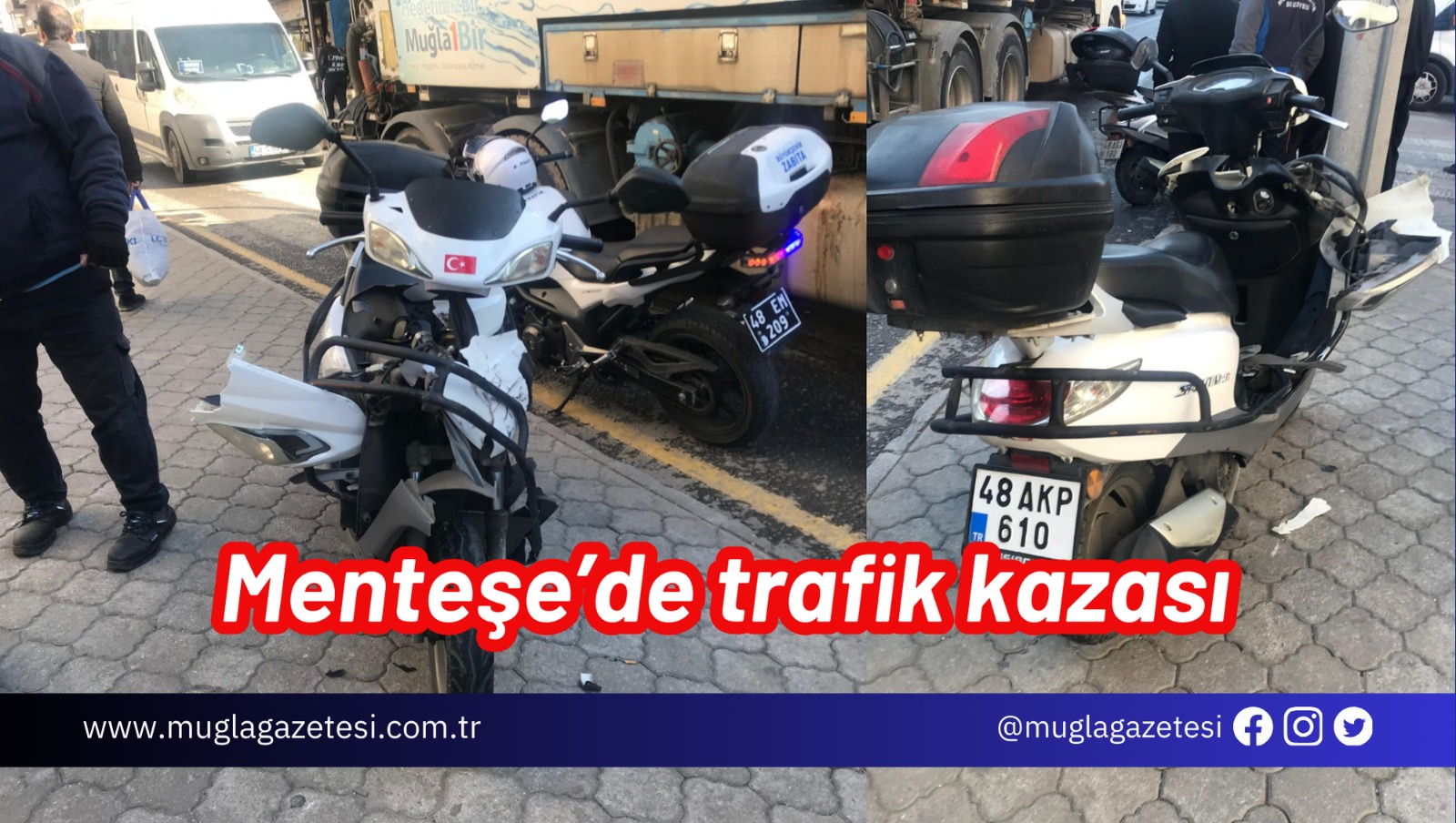 Menteşe’de trafik kazası