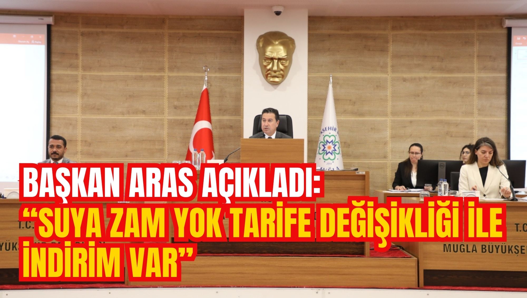 BAŞKAN ARAS AÇIKLADI: “SUYA ZAM YOK TARİFE DEĞİŞİKLİĞİ İLE İNDİRİM VAR”