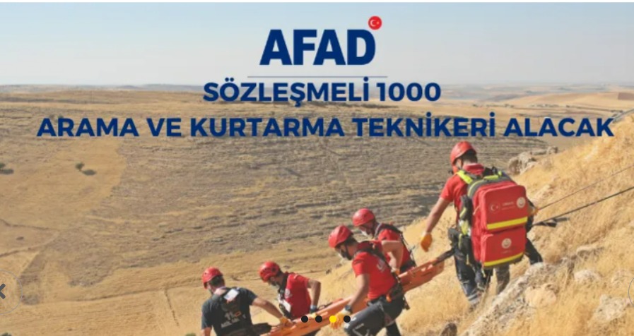 AFAD 1000 PERSONEL ALACAK: 16 KİŞİ MUĞLA'DA GÖREVLENDİRİLECEK