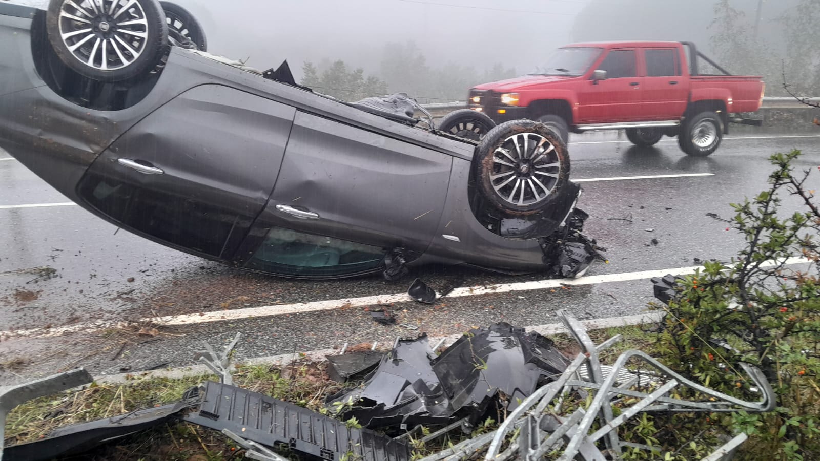 Muğla'da Yağmur Trafik Kazalarına Neden oldu