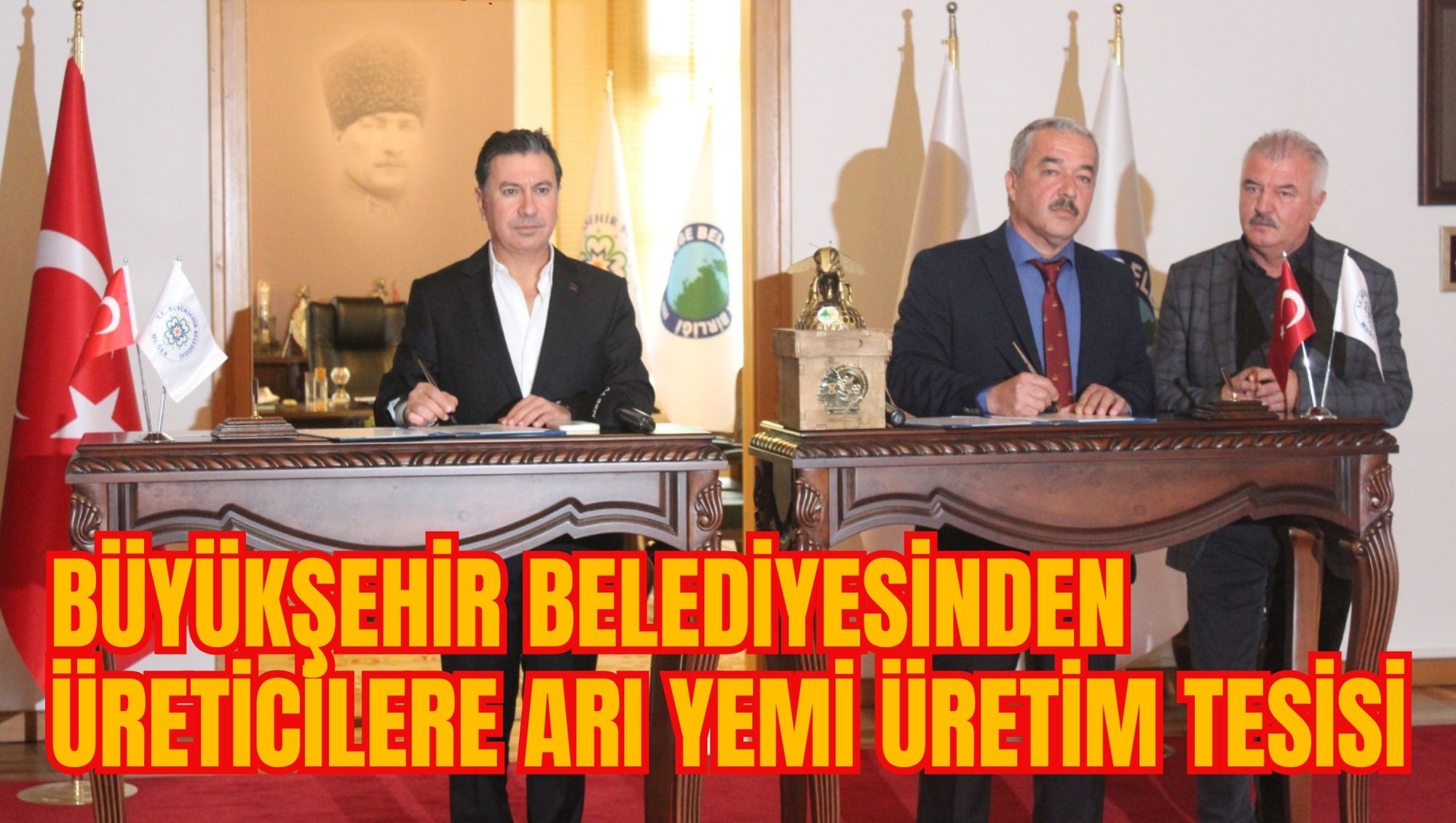 BÜYÜKŞEHİR BELEDİYESİNDEN ÜRETİCİLERE ARI YEMİ ÜRETİM TESİSİ