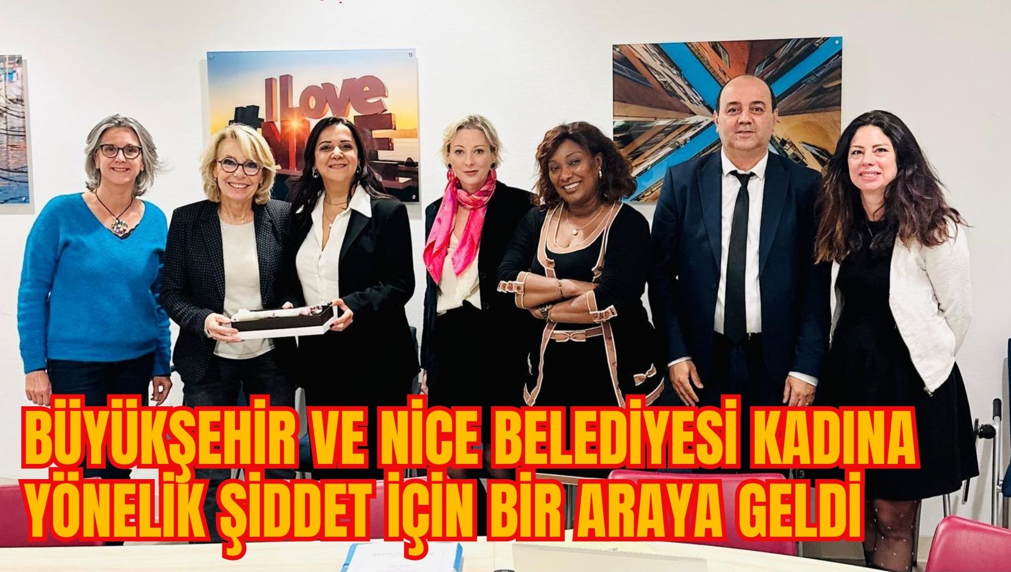 Büyükşehir ve Nice Belediyesi Kadına Yönelik Şiddet için Bir Araya Geldi