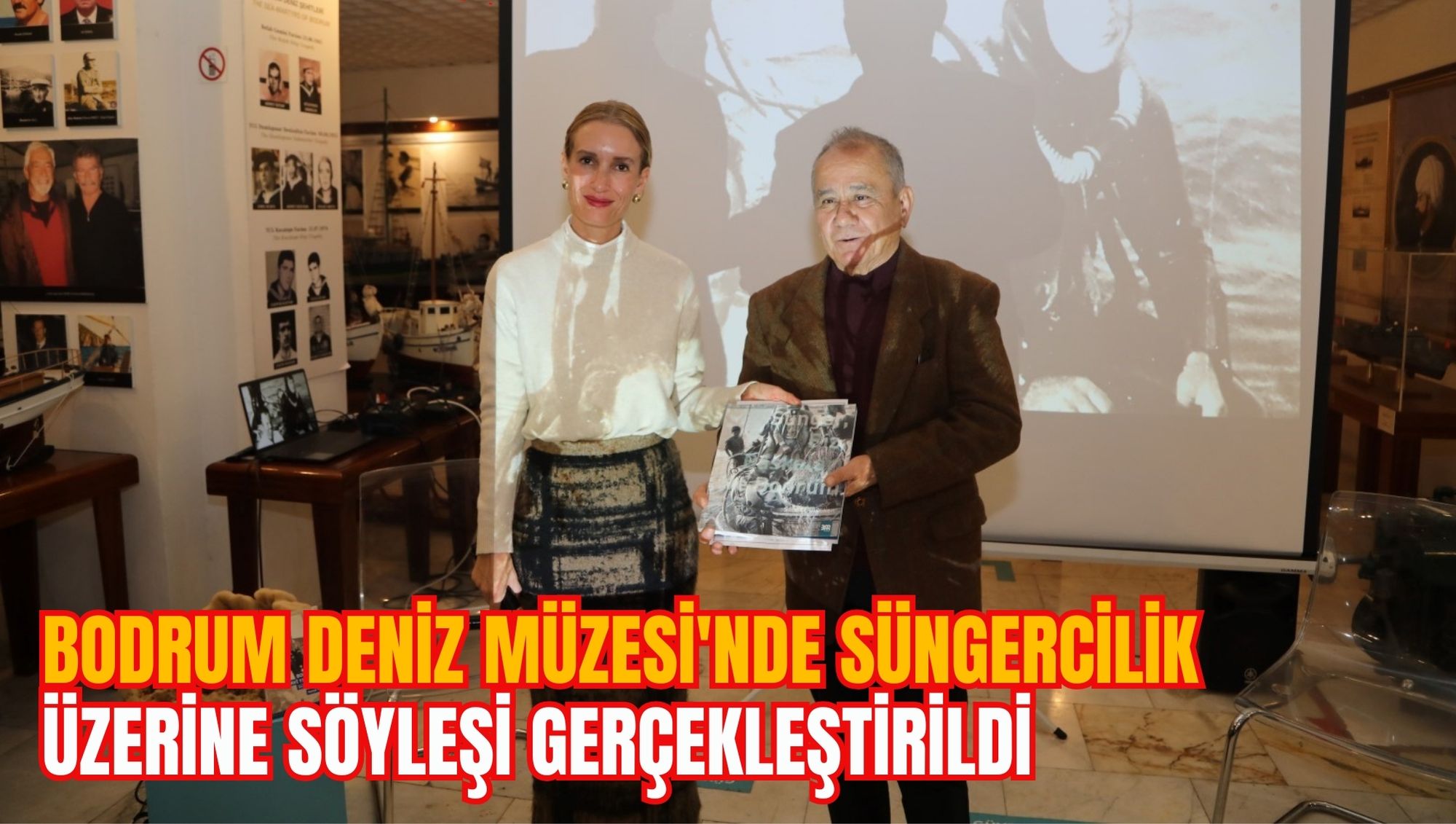 BODRUM DENİZ MÜZESİ'NDE SÜNGERCİLİK ÜZERİNE SÖYLEŞİ GERÇEKLEŞTİRİLDİ