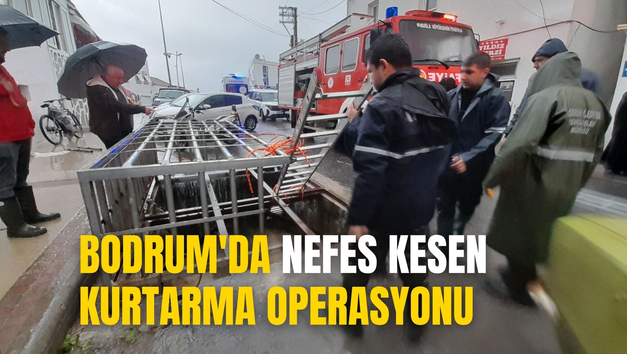 BODRUM'DA NEFES KESEN KURTARMA OPERASYONU