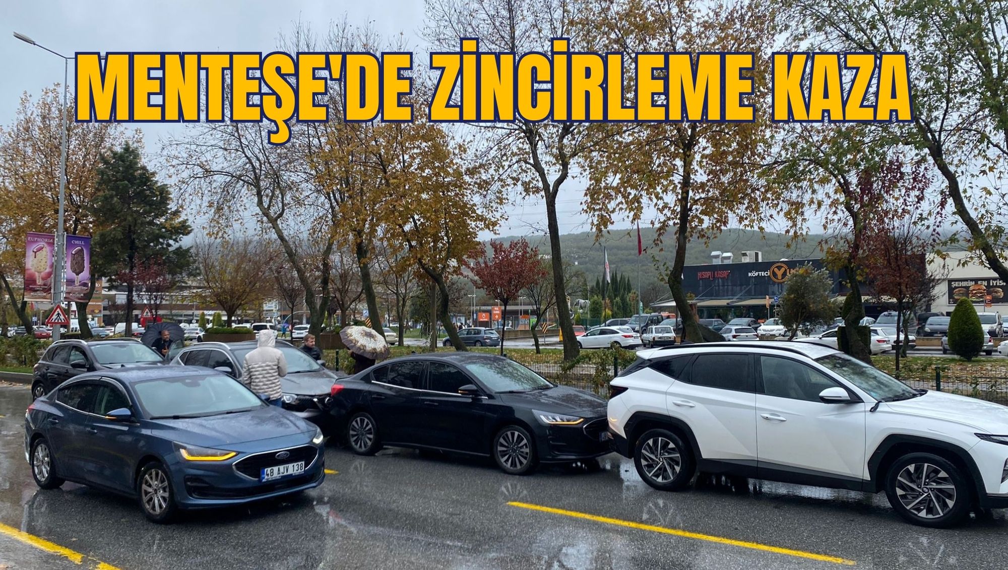 MENTEŞE'DE ZİNCİRLEME KAZA