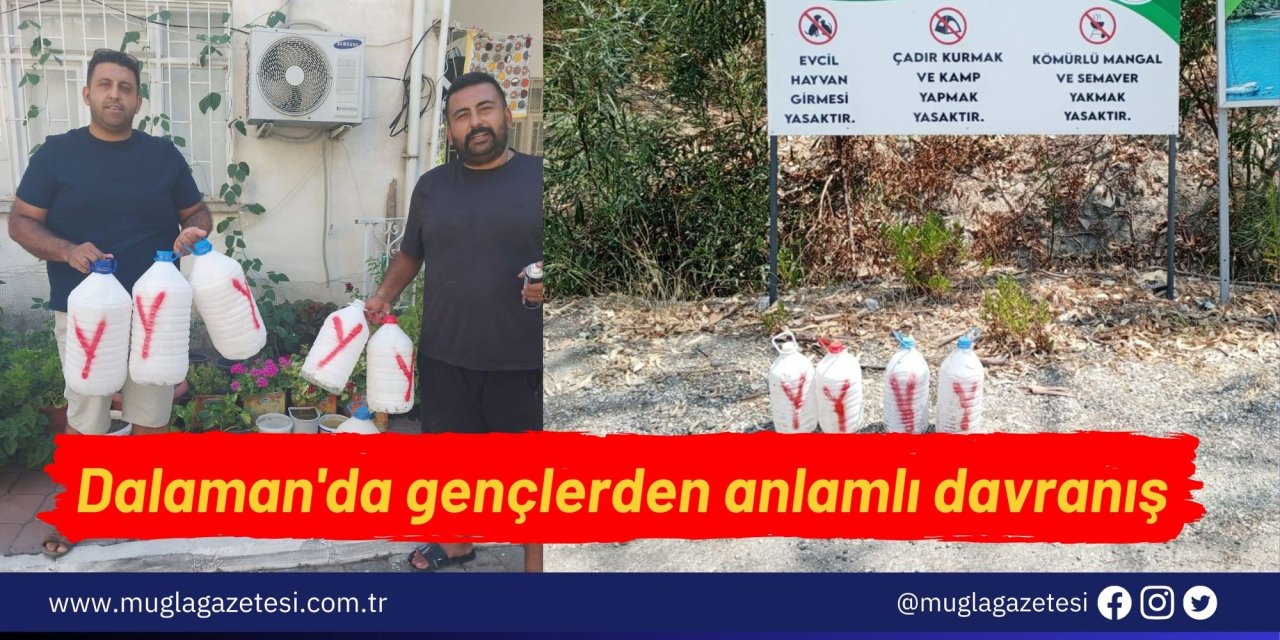 Dalaman'da gençlerden anlamlı davranış