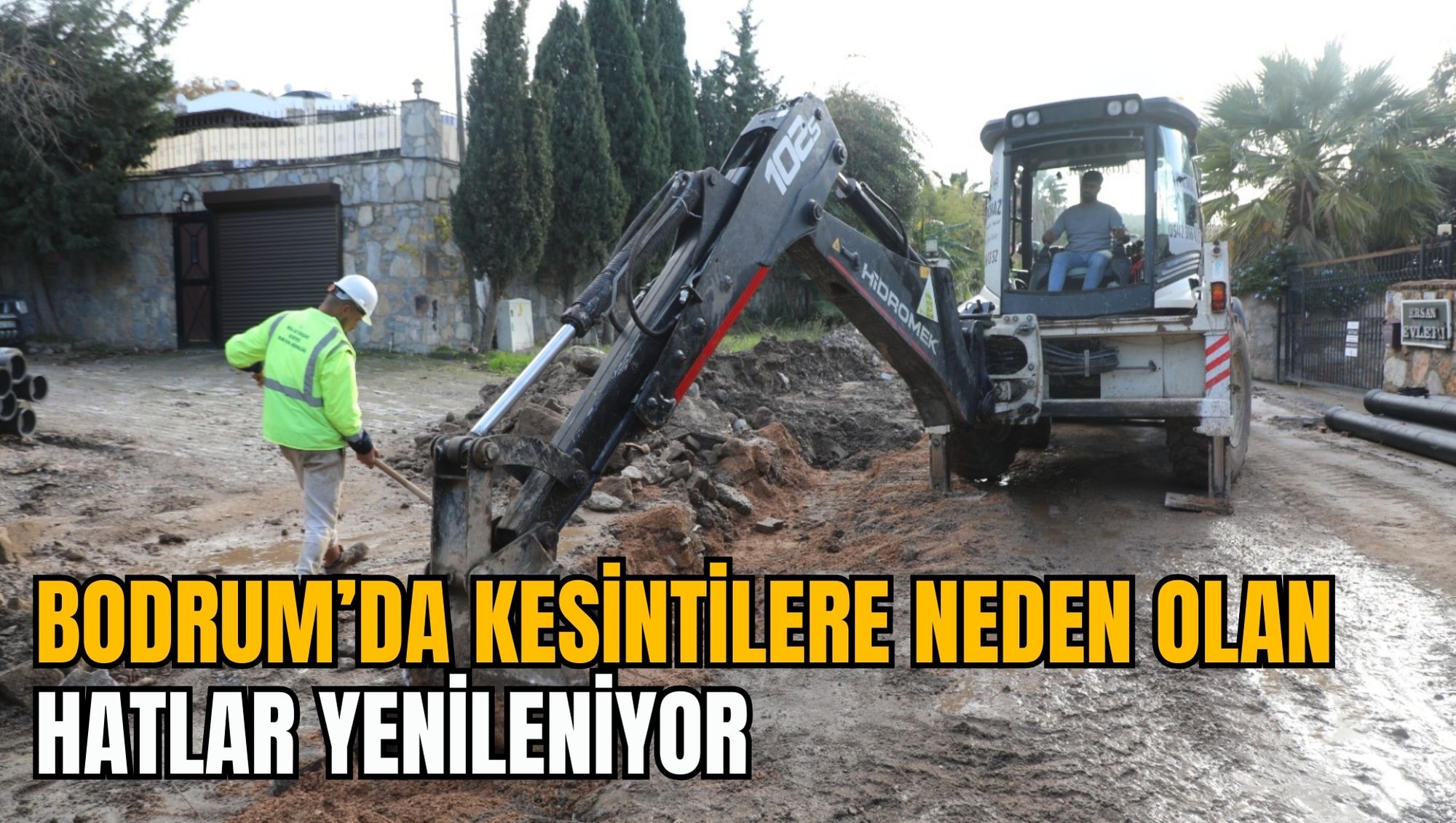 BODRUM’DA KESİNTİLERE NEDEN OLAN HATLAR YENİLENİYOR