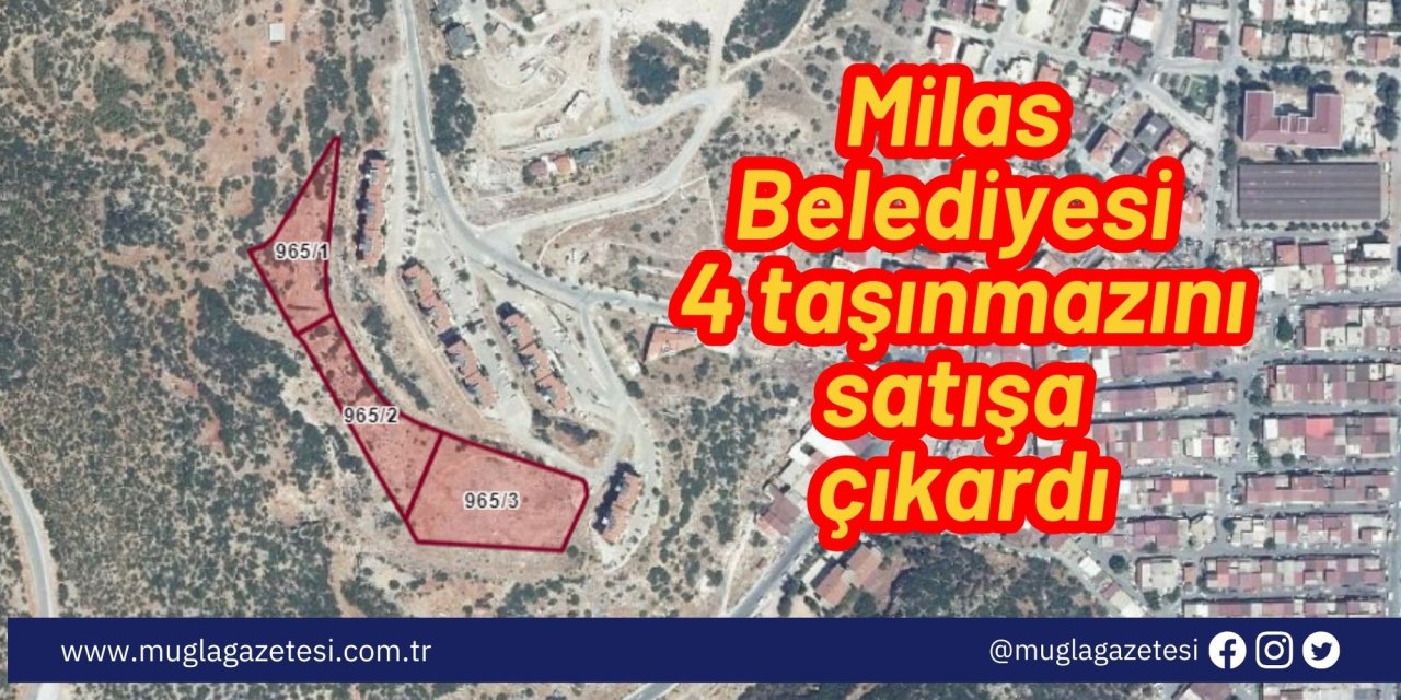 Milas Belediyesi 4 taşınmazını satışa çıkardı