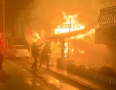 Bodrum'da otel yangını!