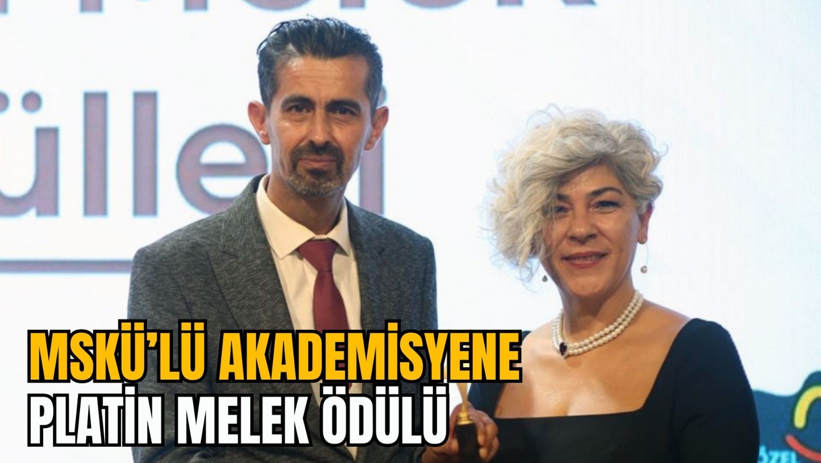 MSKÜ’LÜ AKADEMİSYENE PLATİN MELEK ÖDÜLÜ