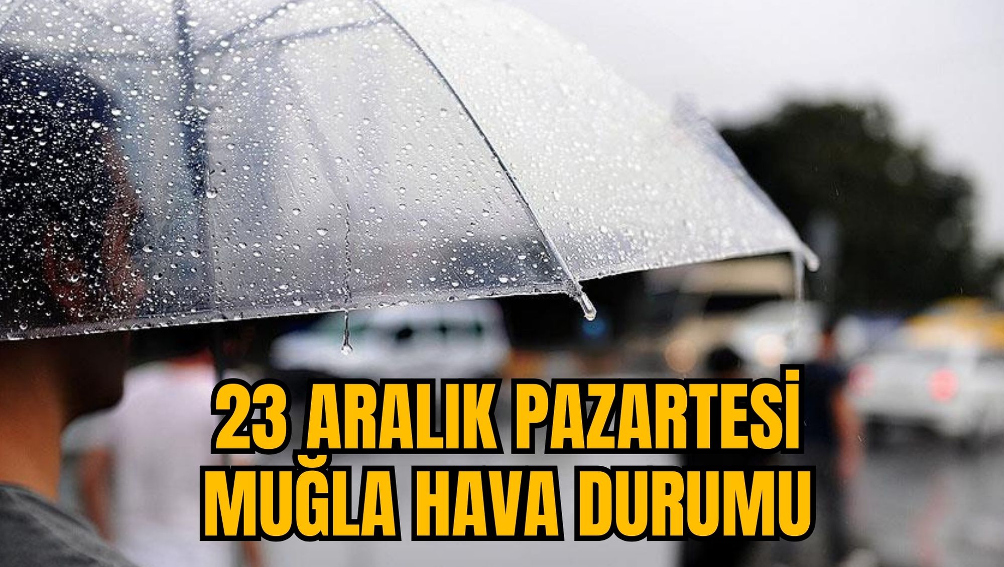 23 ARALIK PAZARTESİ MUĞLA HAVA DURUMU