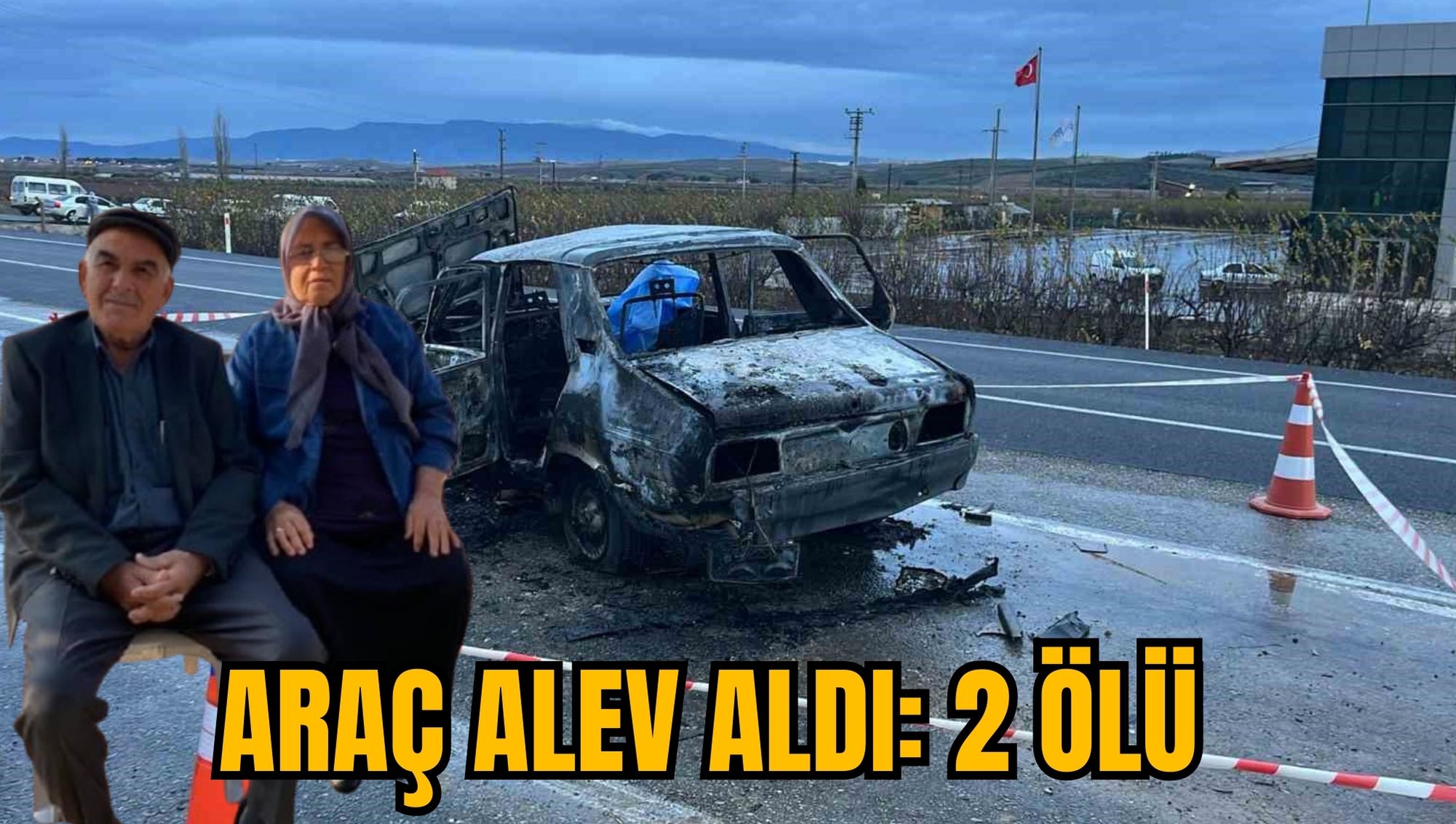 ARAÇ ALEV ALDI: 2 ÖLÜ