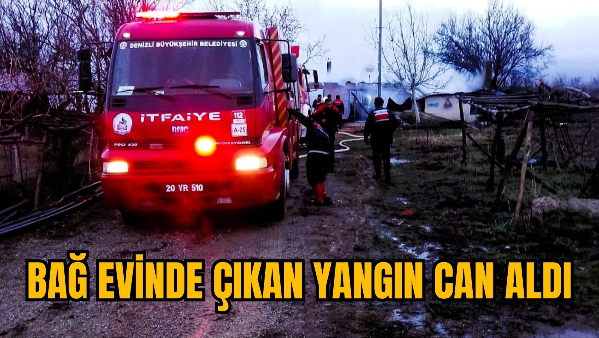 BAĞ EVİNDE ÇIKAN YANGIN CAN ALDI
