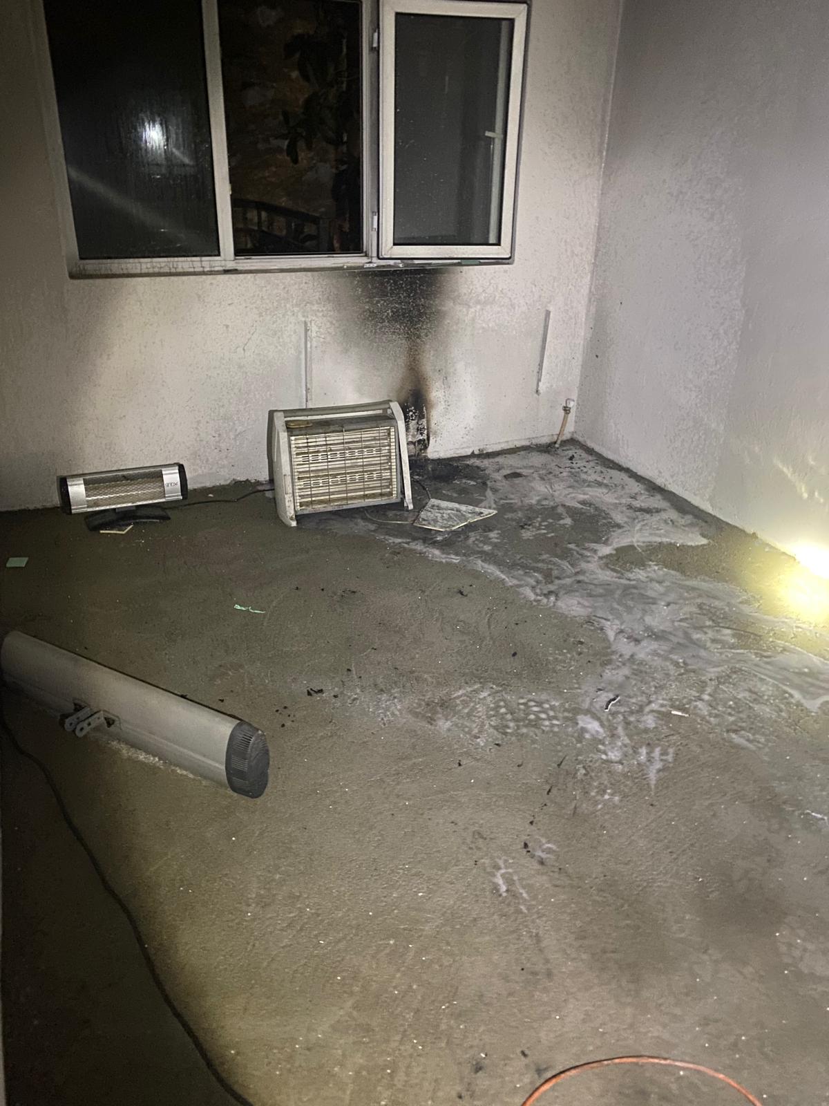 Menteşe'de Korkutan Anlar! Elektrik Sobası Yangını Büyük Bir Felaketi Engelledi