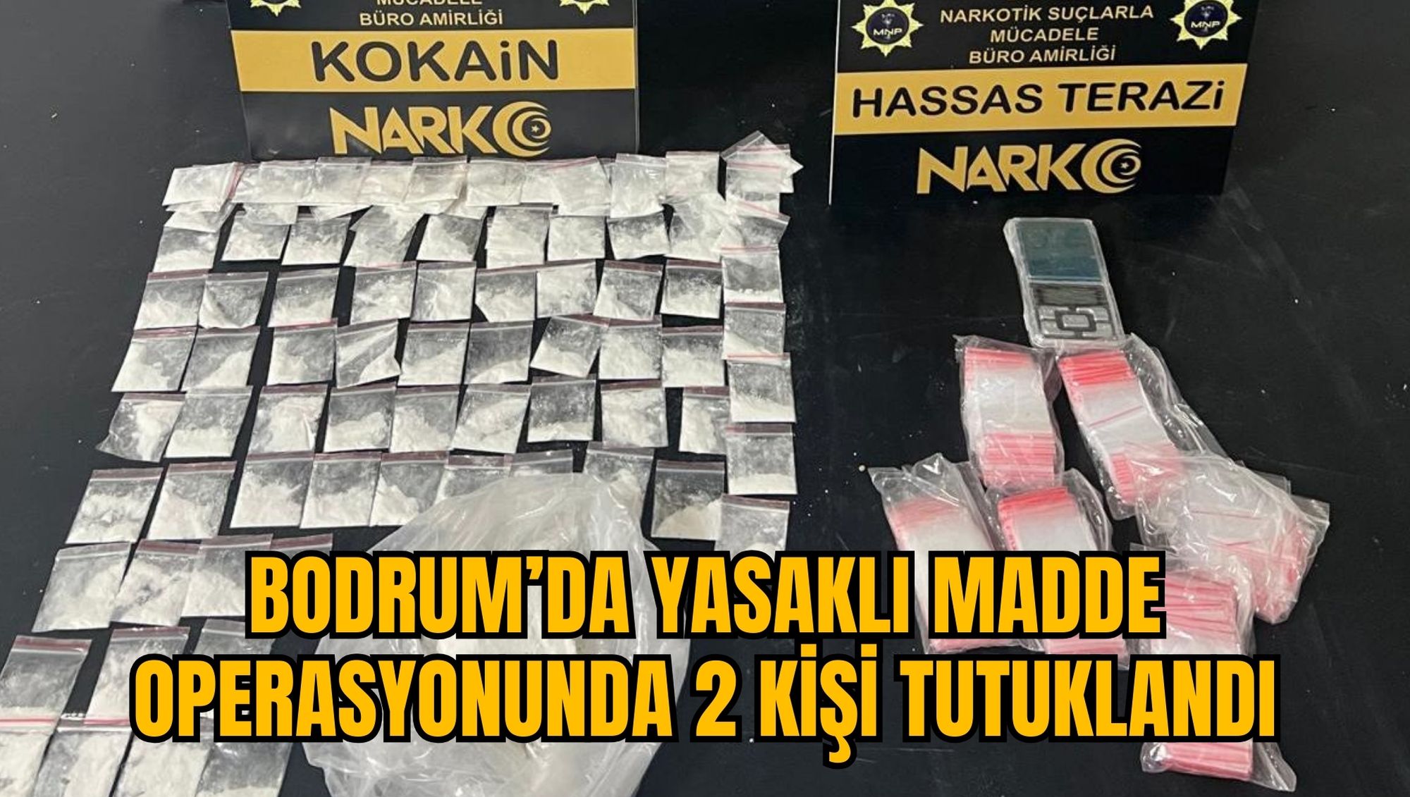 BODRUM’DA YASAKLI MADDE OPERASYONUNDA 2 KİŞİ TUTUKLANDI