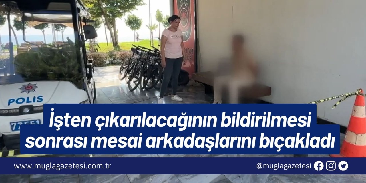 İşten çıkarılacağının bildirilmesi sonrası mesai arkadaşlarını bıçakladı