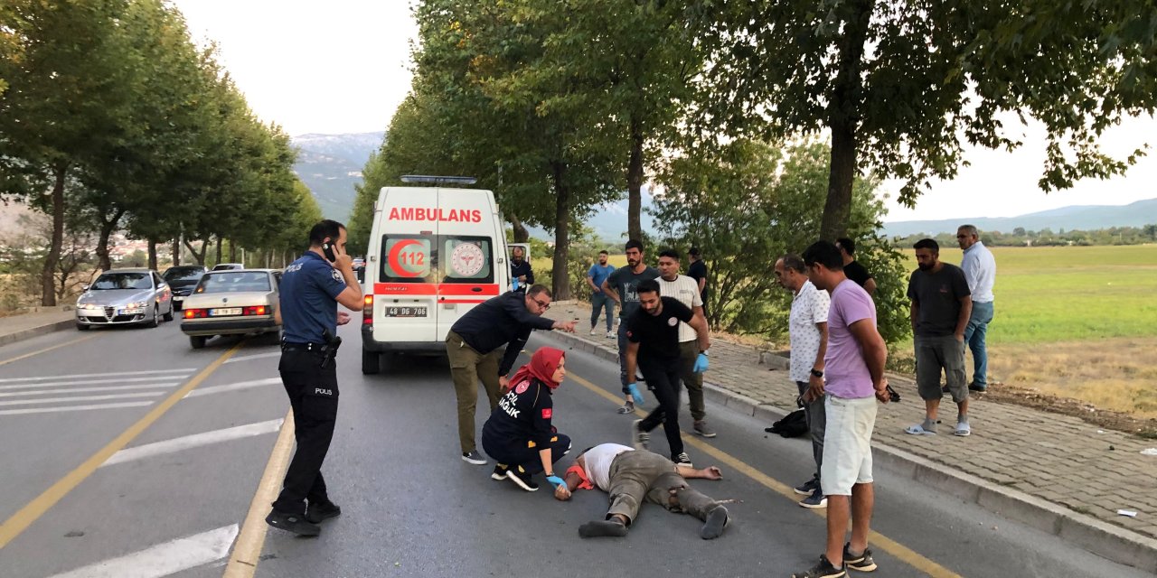 Menteşe’de kaza: Astsubay ağır yaralandı