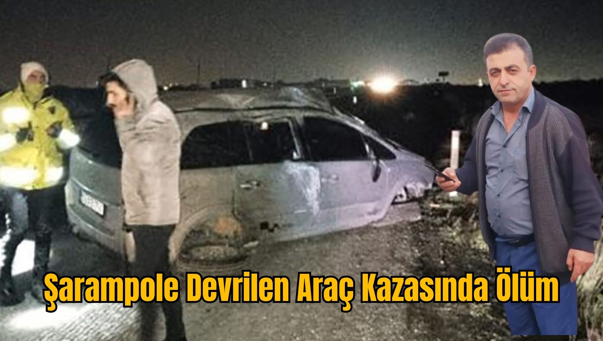 Şarampole Devrilen Araç Kazasında Ölüm