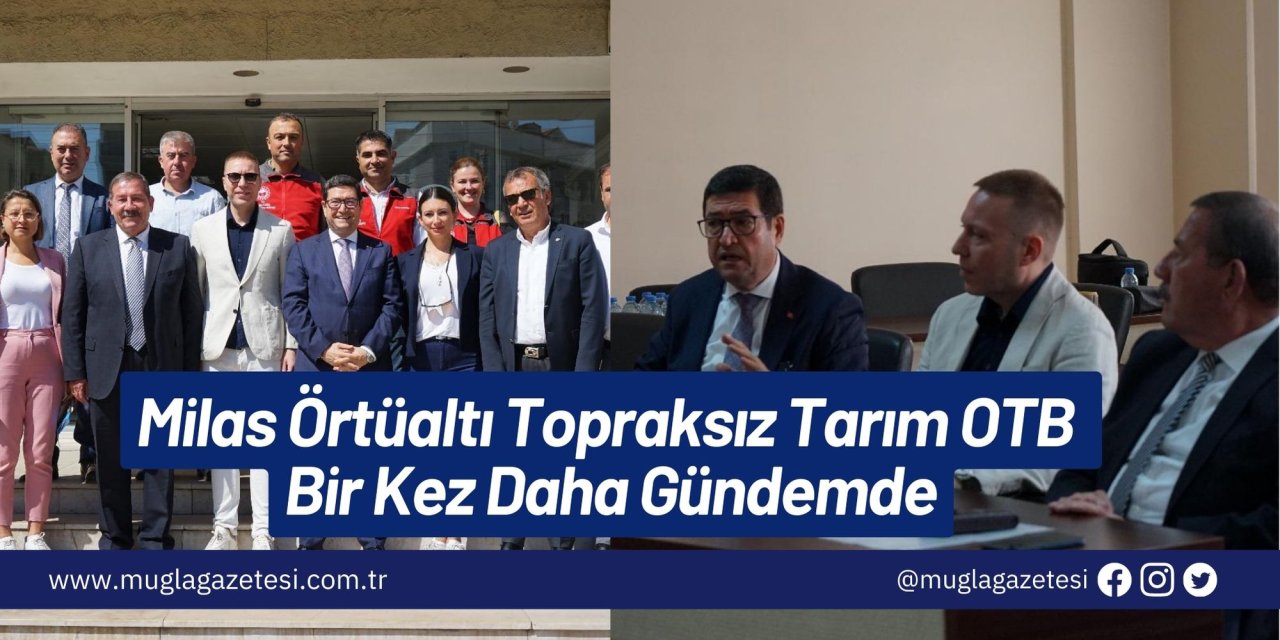 Milas Örtüaltı Topraksız Tarım OTB Bir Kez Daha Gündemde