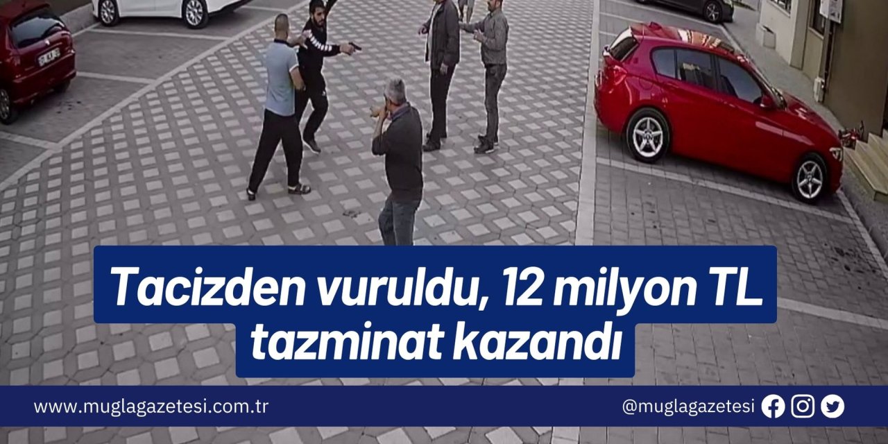 Tacizden vuruldu, 12 milyon TL tazminat kazandı