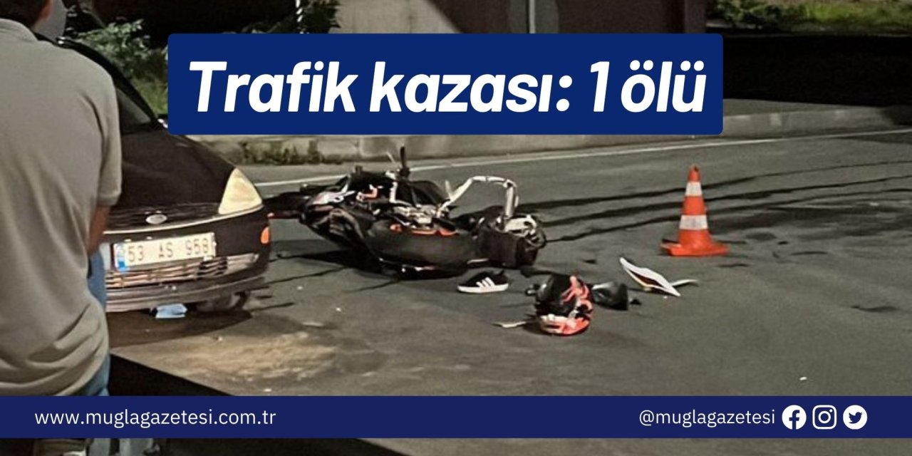 Trafik kazası: 1 ölü