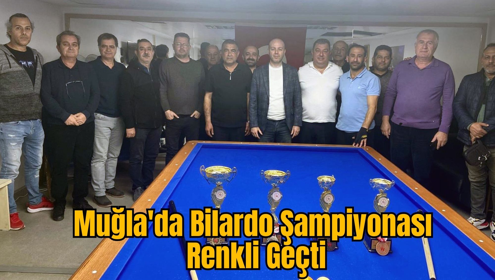 Muğla'da Bilardo Şampiyonası Renkli Geçti