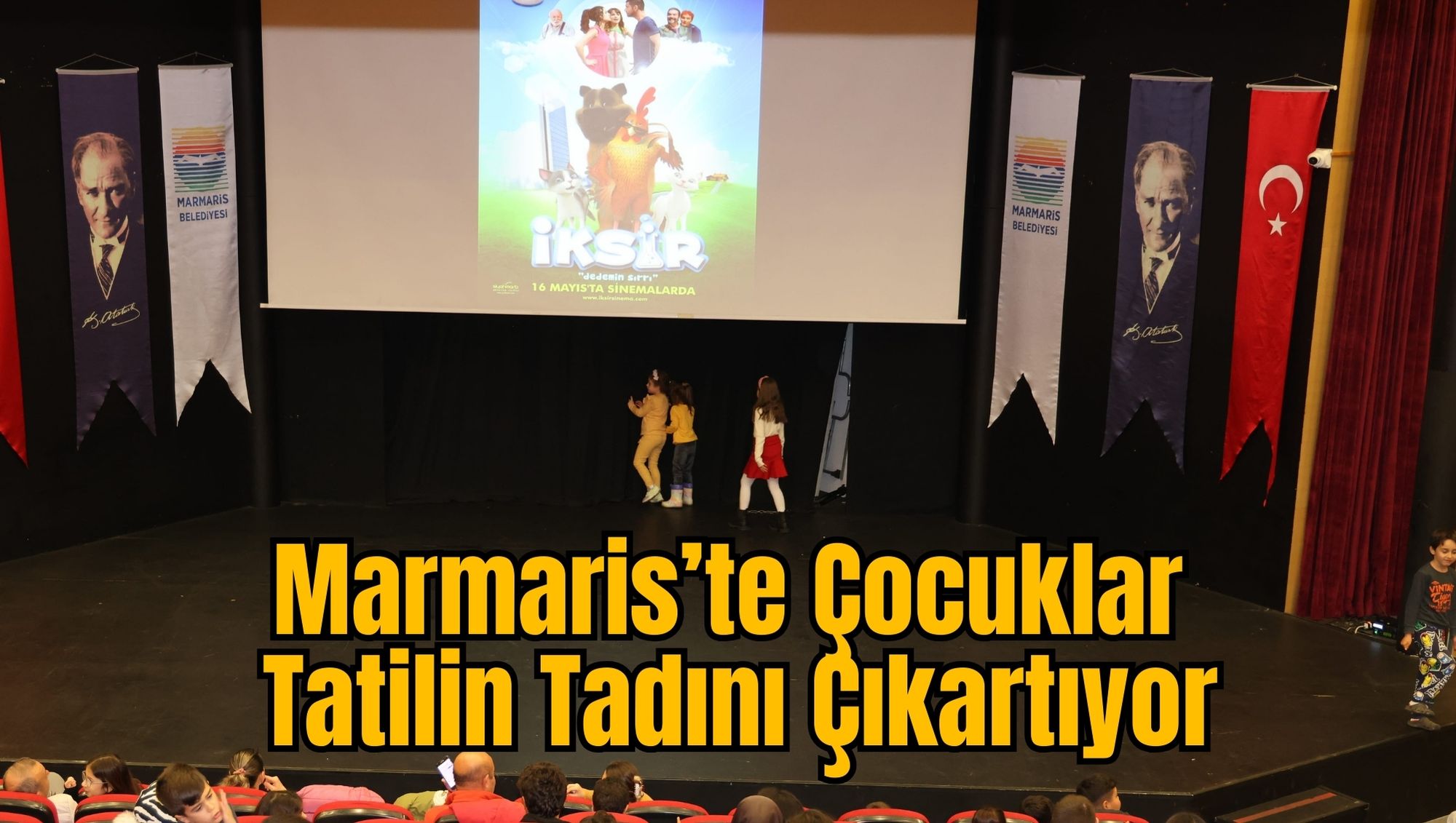 Marmaris’te Çocuklar Tatilin Tadını Çıkartıyor