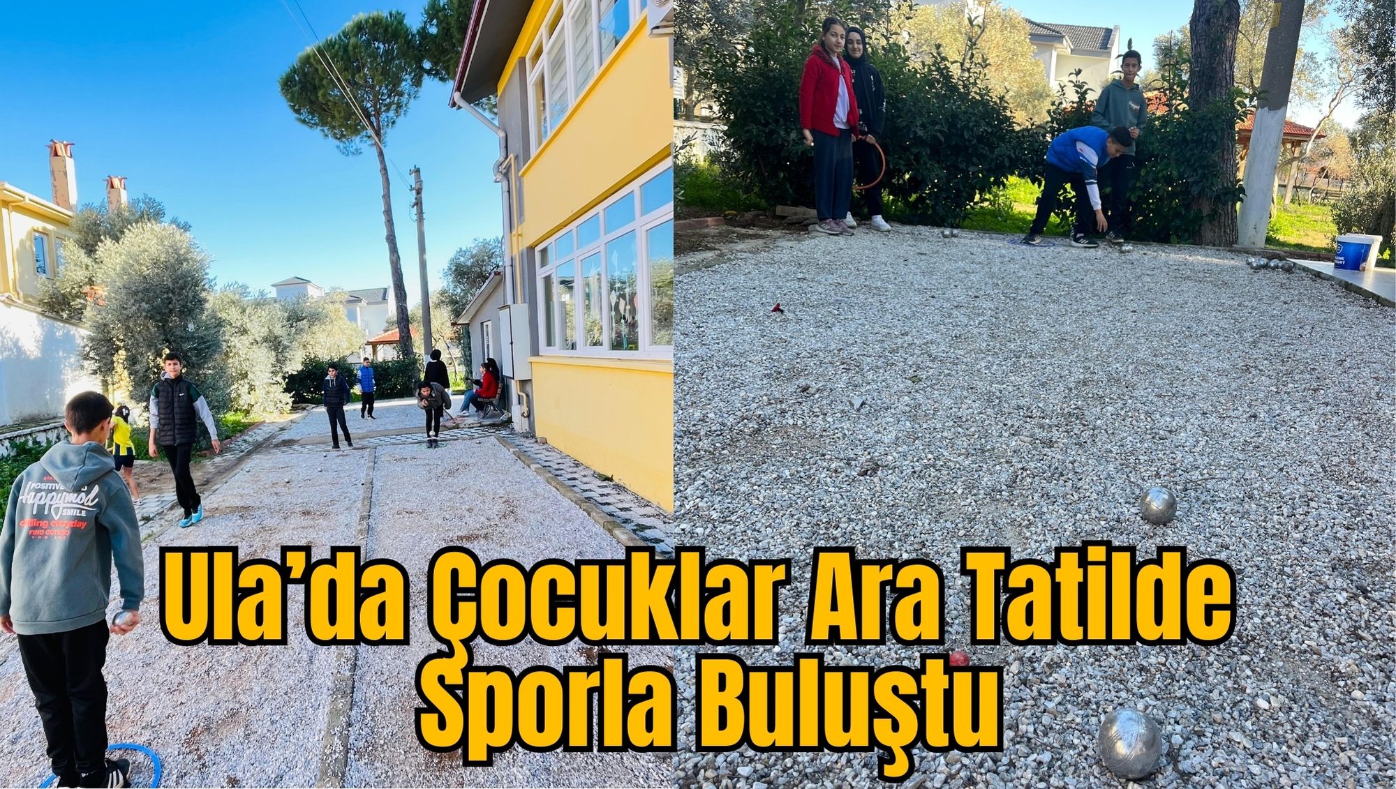 Ula’da Çocuklar Ara Tatilde Sporla Buluştu