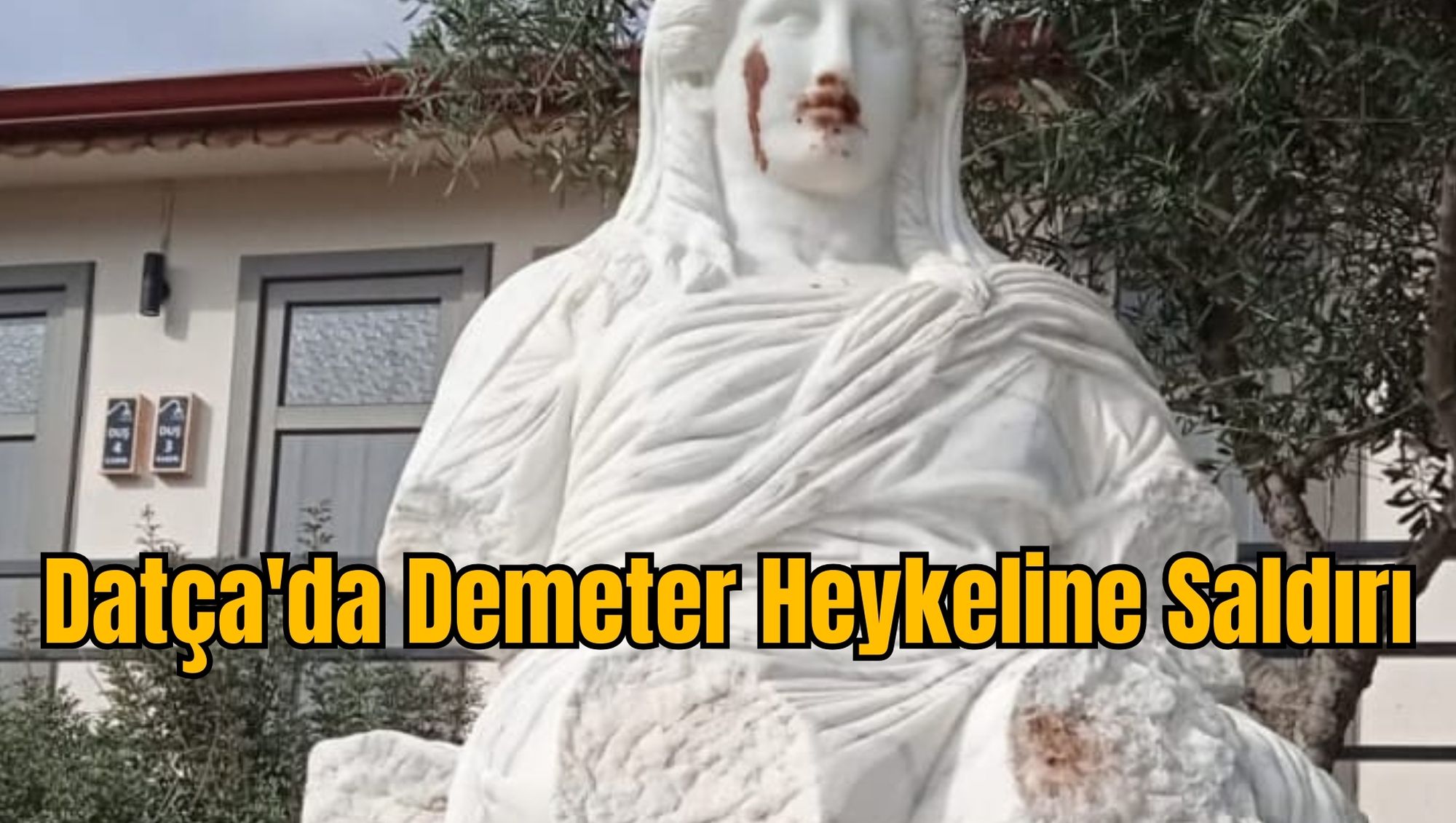 Datça'da Demeter Heykeline Saldırı