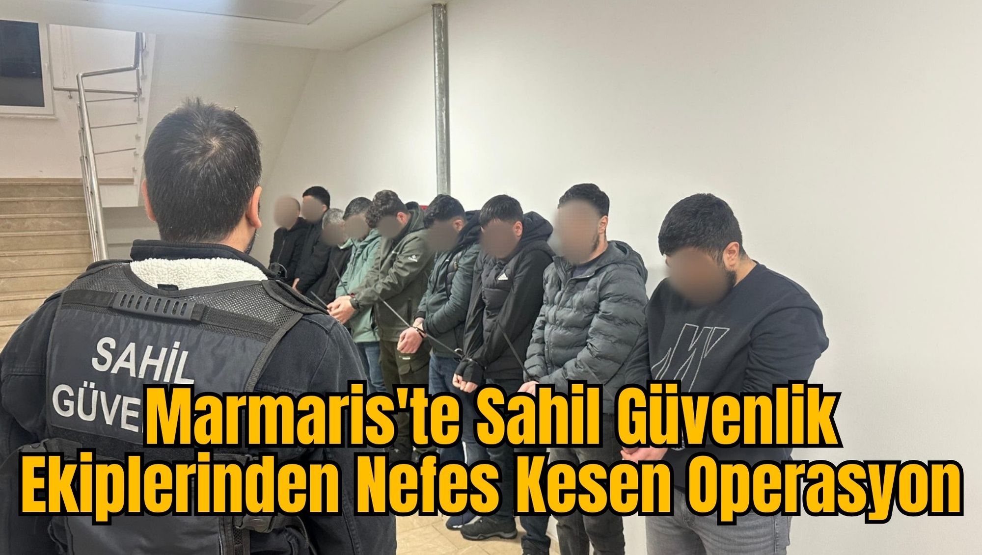 Marmaris'te Sahil Güvenlik Ekiplerinden Nefes Kesen Operasyon