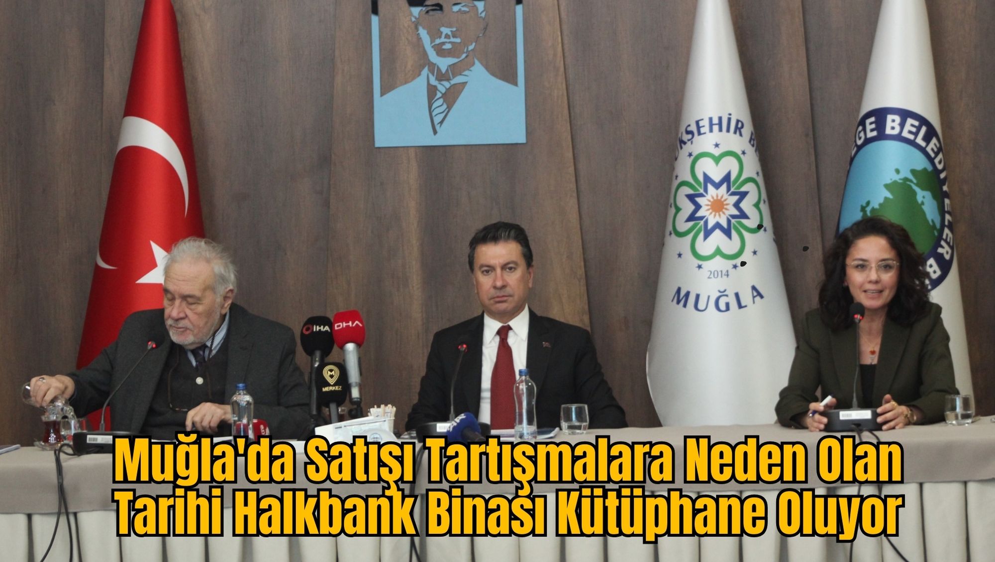 Muğla'da Satışı Tartışmalara Neden Olan Tarihi Halkbank Binası Kütüphane Oluyor