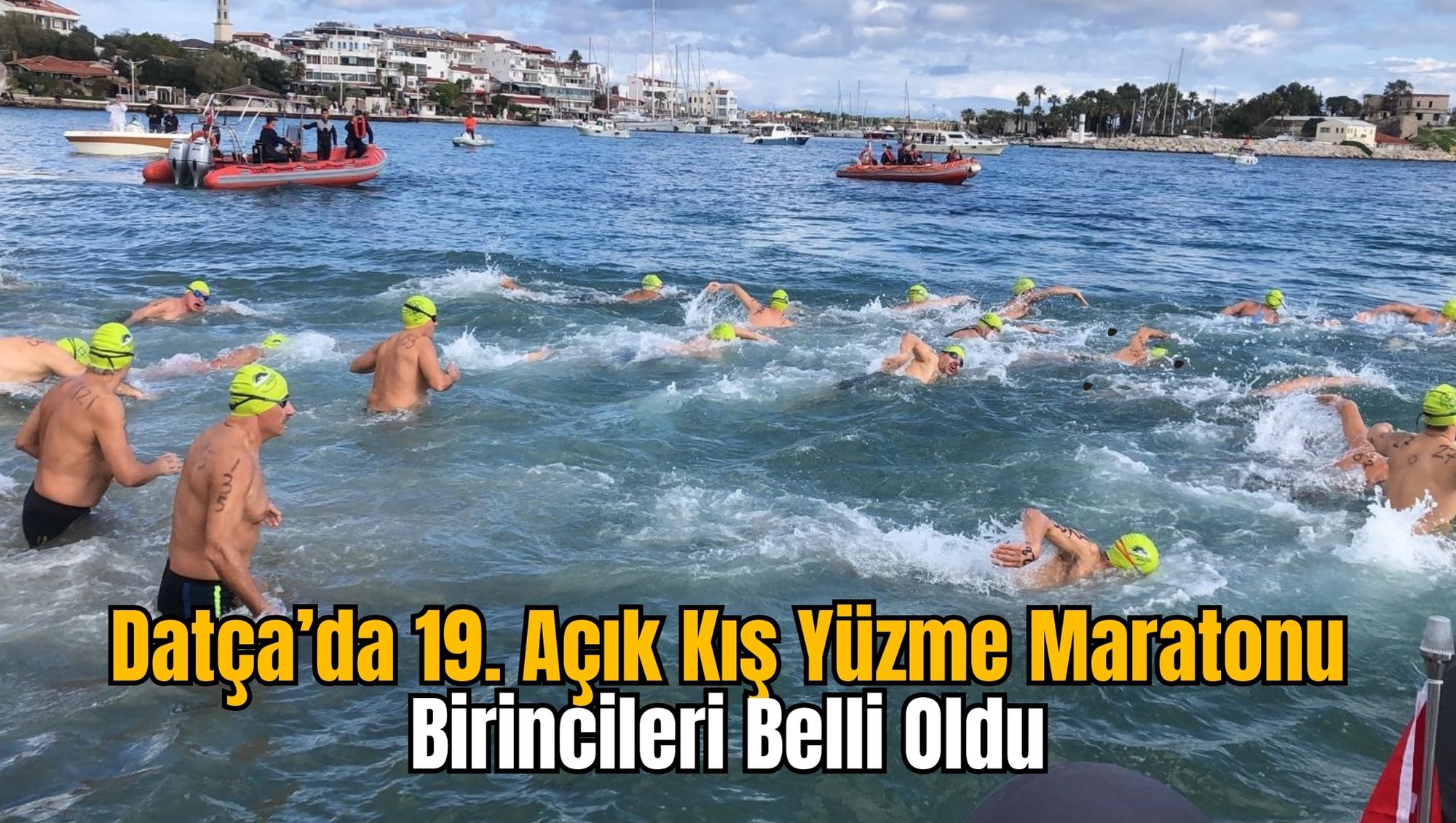 Datça’da 19. Açık Kış Yüzme Maratonu Birincileri Belli Oldu