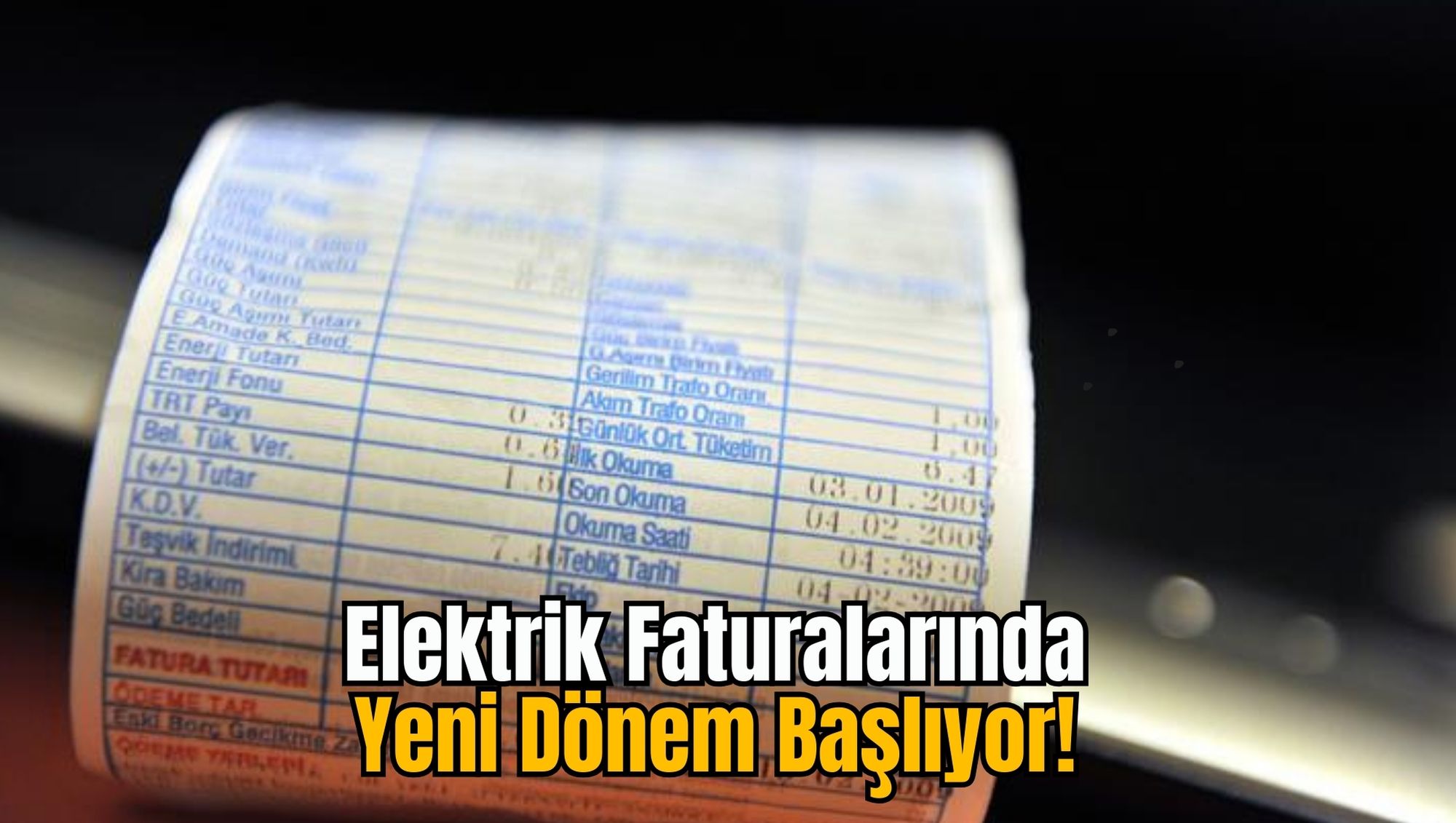 Elektrik Faturalarında Yeni Dönem Başlıyor!