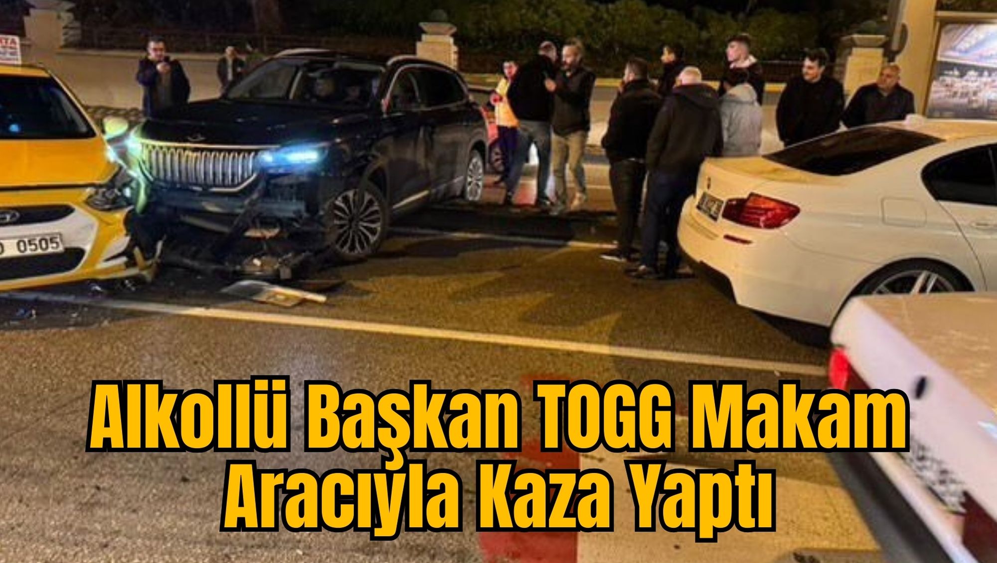 Alkollü Başkan TOGG Makam Aracıyla Kaza Yaptı