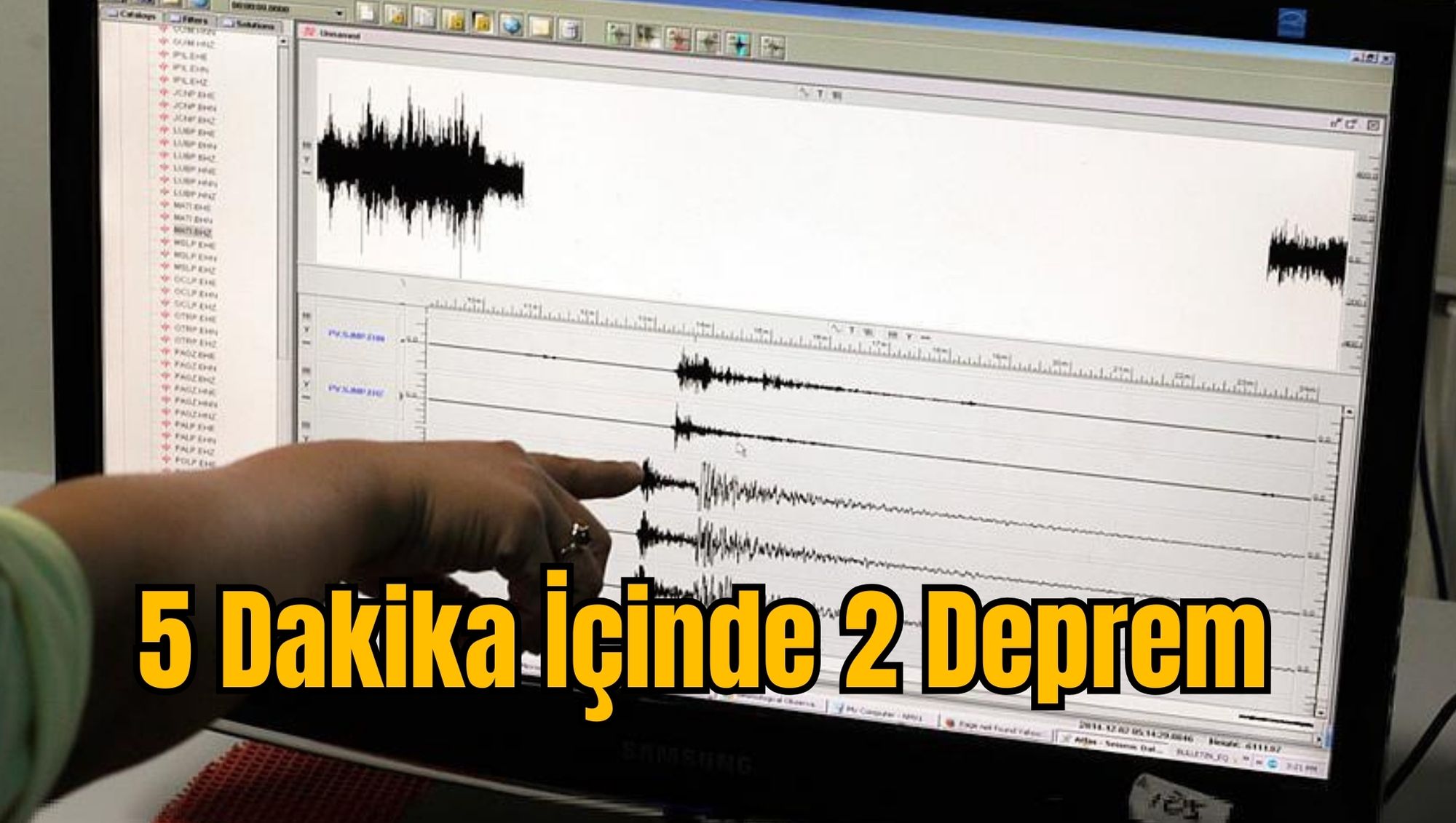 5 Dakika İçinde 2 Deprem
