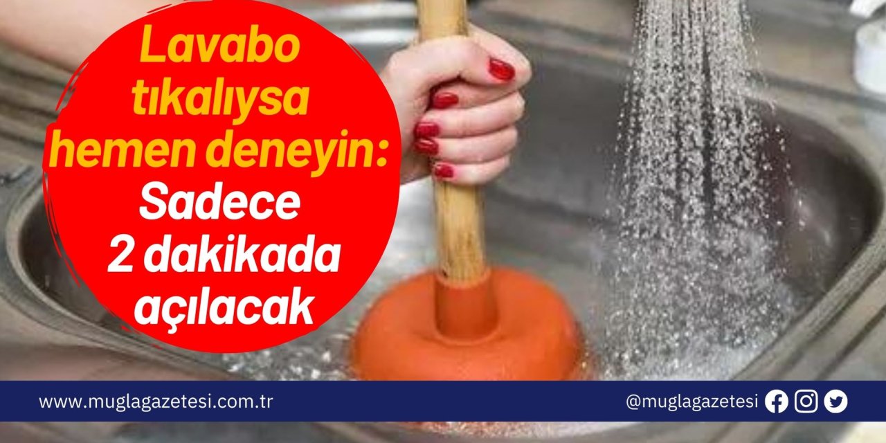 Lavabo tıkalıysa hemen deneyin: Sadece 2 dakikada açılacak