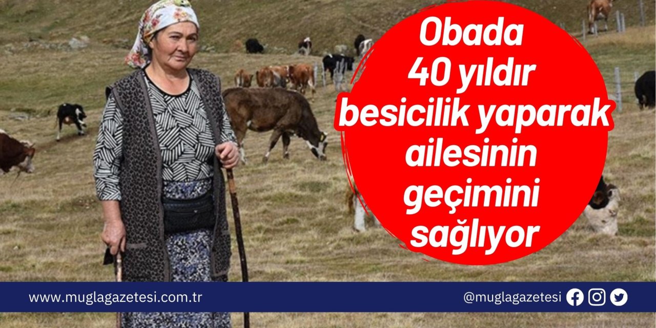 Obada 40 yıldır besicilik yaparak ailesinin geçimini sağlıyor