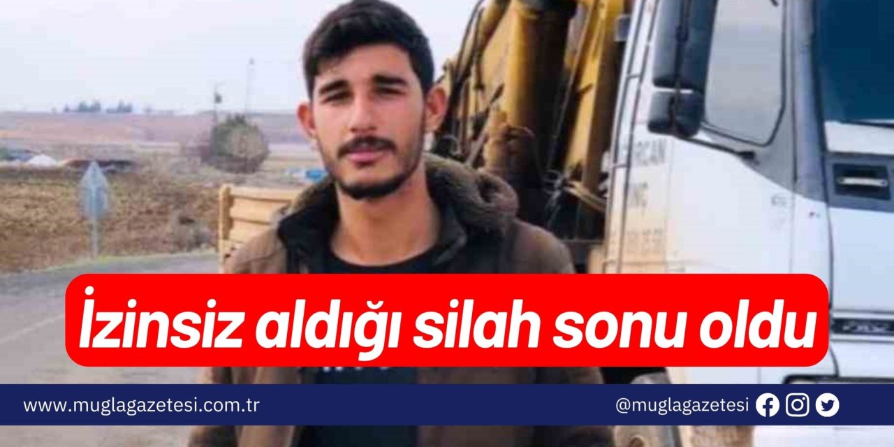 İzinsiz aldığı silah sonu oldu