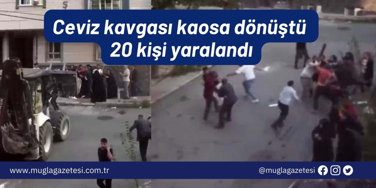 Ceviz kavgası kaosa dönüştü 20 kişi yaralandı