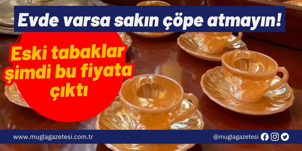 Evde varsa sakın çöpe atmayın! Eski tabaklar şimdi bu fiyata çıktı