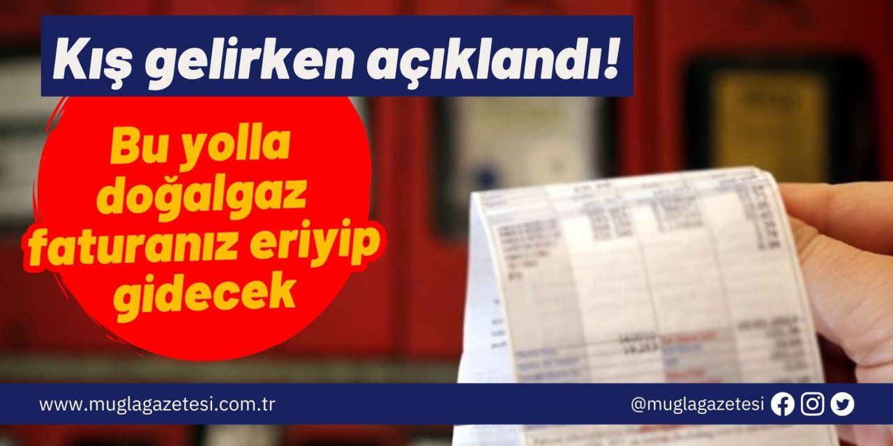 Kış gelirken açıklandı! Bu yolla doğalgaz faturanız eriyip gidecek