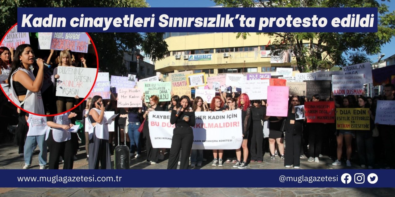 Kadın cinayetleri Sınırsızlık’ta protesto edildi