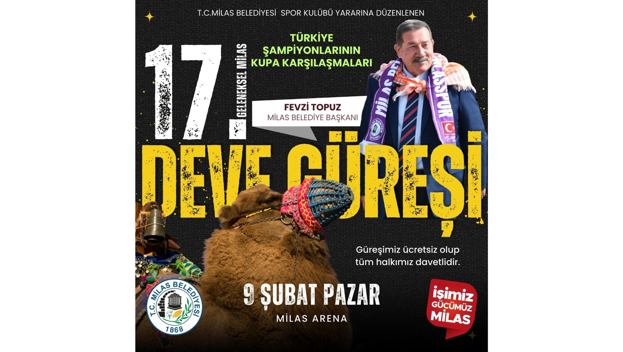 Milas’ta Develer Milas Belediyesi Spor Kulübü İçin Güreşecek