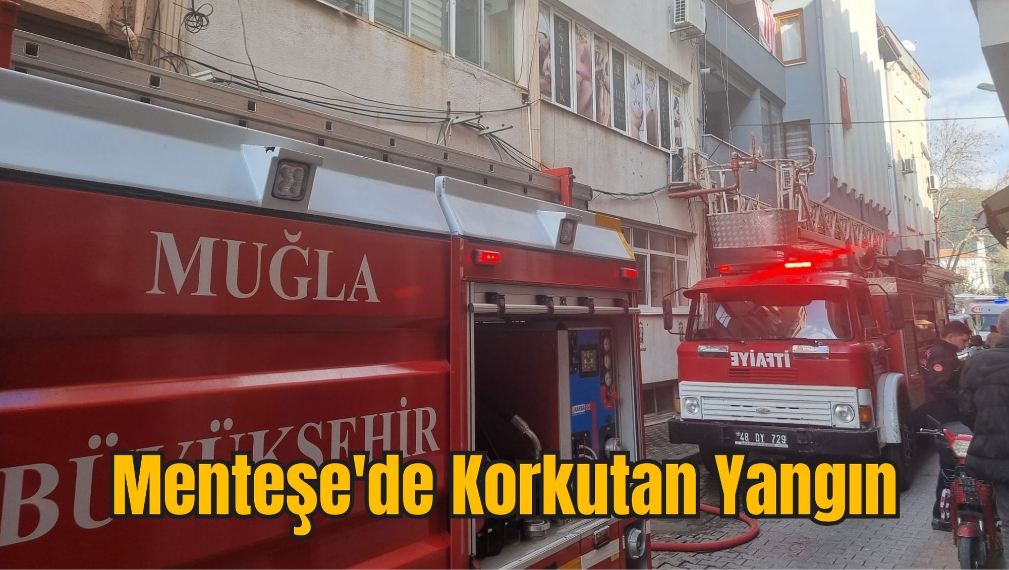 Menteşe'de Korkutan Yangın